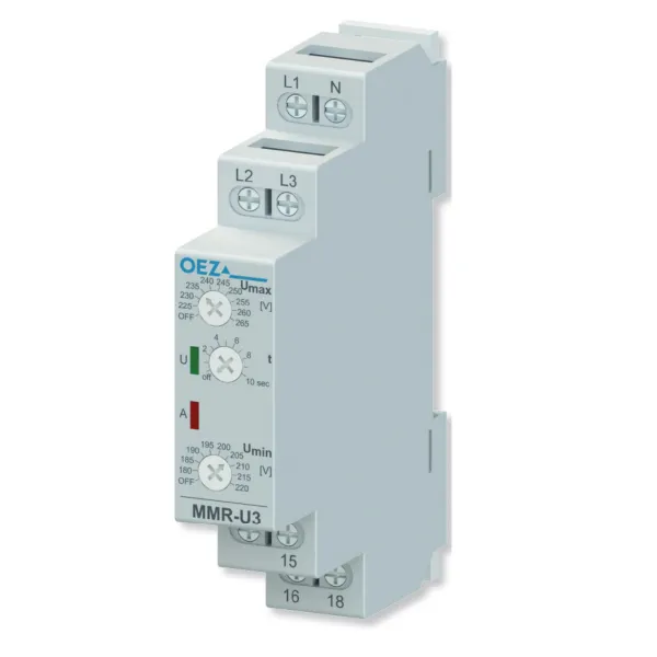 OEZ:43244 | Реле контроля напряжения трёхфазное 1CO 8А, OEZ