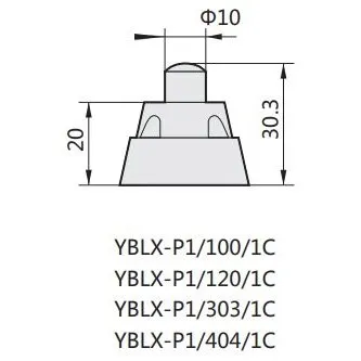 437085 | Выключатель путевой YBLX-P1/120/1C прямого действия с буфером, Chint
