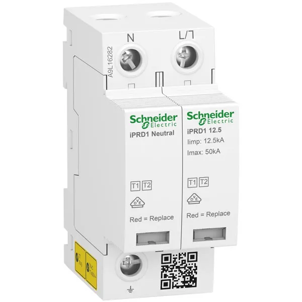 A9L16282 | УЗИП iPRD1 12.5r 50kA КЛАСС 1+2 1P+N, Schneider Electric