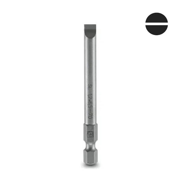 PC1212577 | Отверточный бит со шлицем SF-BIT-SL 1,2X6,5-70, (уп-5шт.), Phoenix Contact