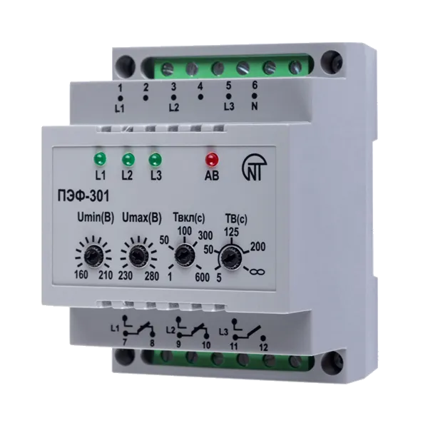 ПЭФ-301 | Переключатель фаз ПЭФ-301, Новатек