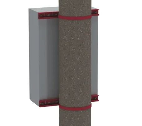 R5FB400 | Комплект крепления на столб для навесных и клеммных корпусов, ширина корпуса 400 мм, DKC