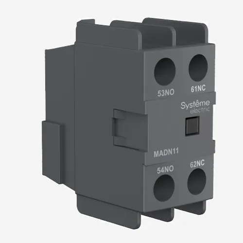 MADN11 | ДОП. КОНТ. БЛОК MC1D 1НО+1НЗ ФРОНТАЛЬНЫЙ МОНТАЖ, Systeme Electric