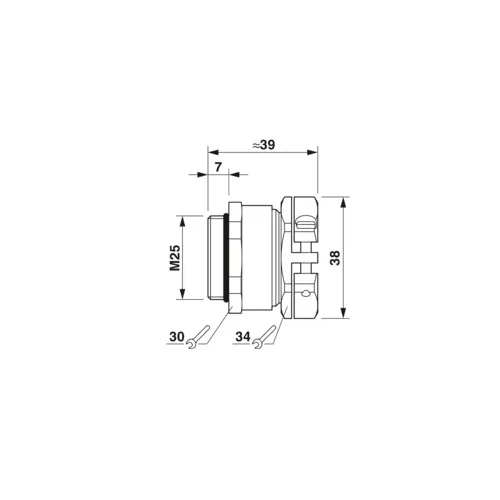 PC1646159 | Кабельный ввод HC-M-KV-Z-M25, Phoenix Contact