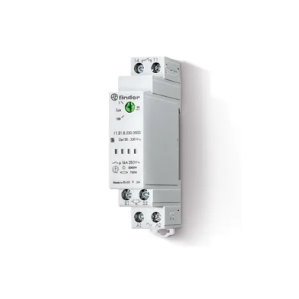 113100240000 | Модульное фото реле серия 11.31, 24В AC/DC, 1 НО, 1…100 Люкс, 5 шт, Finder