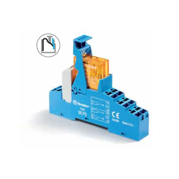 48P570240050SPA | Интерфейсное реле клеммы Push-in, серия 48, 24В DC чувств., 8А, 2ПК, Finder