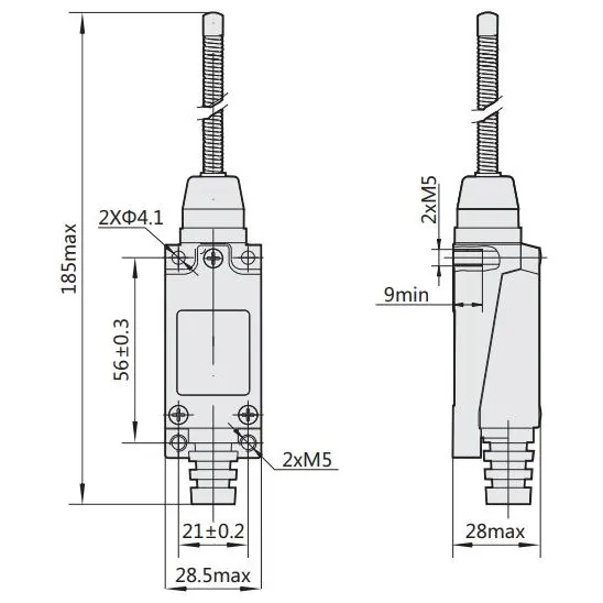 443025 | Выключатель путевой YBLX-ME/8101 универсального типа III, Chint