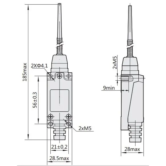 443030 | Выключатель путевой YBLX-ME/8166 универсального типа I, Chint