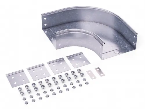 dkc36027K | Угол CPO 90 горизонтальный 90° 500х80 в комплекте с крепежными и соединительными элементами, DKC