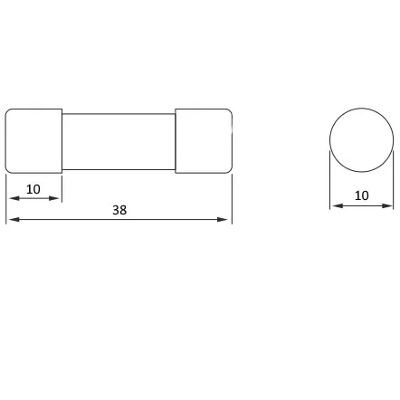 SVF-C10690-2-aR | Предохранитель, 2 А, 690 В АС, aR, цилиндр., 10х38 мм, Sinvel 