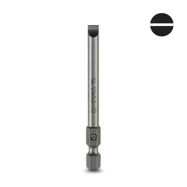PC1212575 | Отверточный бит со шлицем SF-BIT-SL 1,0X5,5-70, (уп-5шт.), Phoenix Contact