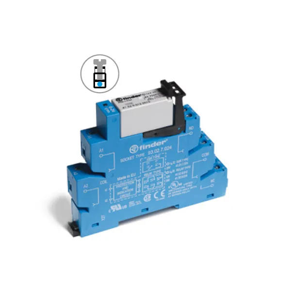 385282300060 | Интерфейсное реле, винтовые клеммы, серия 38, 230…240В AC/DC, 8 А, 2 CO, AgNi, Finder