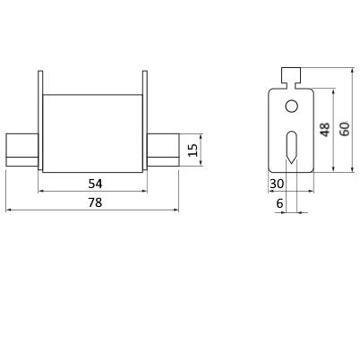 SVF-NH00T690-315-aR | Предохранитель, 315 А, 690 В AС, aR, габарит 00, ножи, Sinvel 