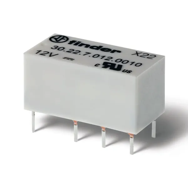 302270050010 | Субминиатюрное двухрядное реле,серия 30, 5В DC, 2А, 2CO, Finder