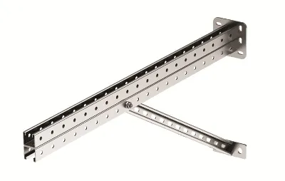 dkcBBS4170HDZ | Консоль для тяжелых нагрузок 700 мм с  укосиной, горячеоцинкованная, DKC