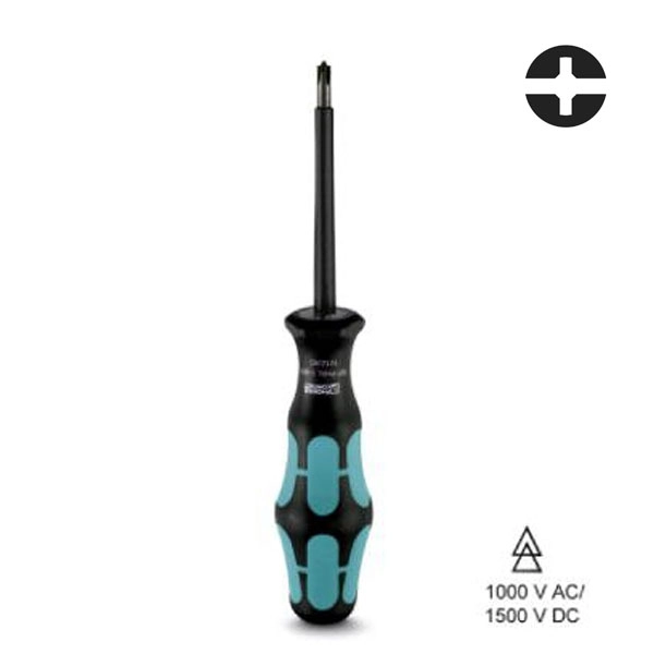 PC1212283 | Отвертка, Plus-Minus PH/шлиц, изоляция по стандарту VDE SF-PHSL 1-80 VDE, (уп-10шт.), Phoenix Contact