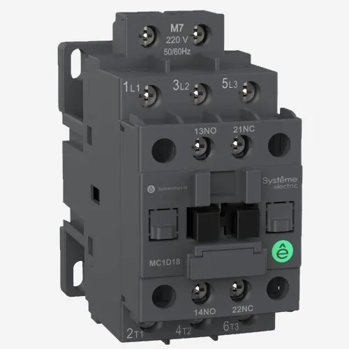 MC1D18M7 | КОНТАКТОР MC1D 3P 18A НО+НЗ 220V 50/60ГЦ, Systeme Electric