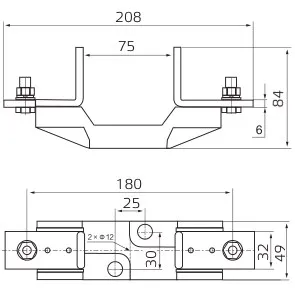 SVF-FH81FE630-1 | Держатель предохранителя, 1 полюс, 630 А, Sinvel 
