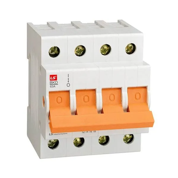 061403708B | Выключатель нагрузки, серии BKD, 4P, 80 A, LSis