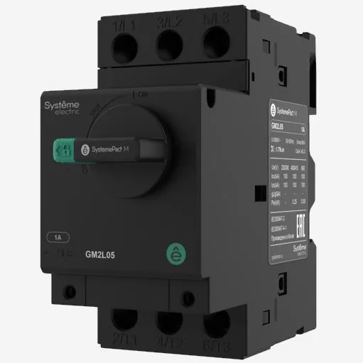 АВТ.ВЫКЛ.ЗАЩ.ДВ. GM2L 14A МАГН.РАСЦЕПИТЕЛЬ ПОВ.РУК. (GV2L16), Systeme Electric, GM2L16