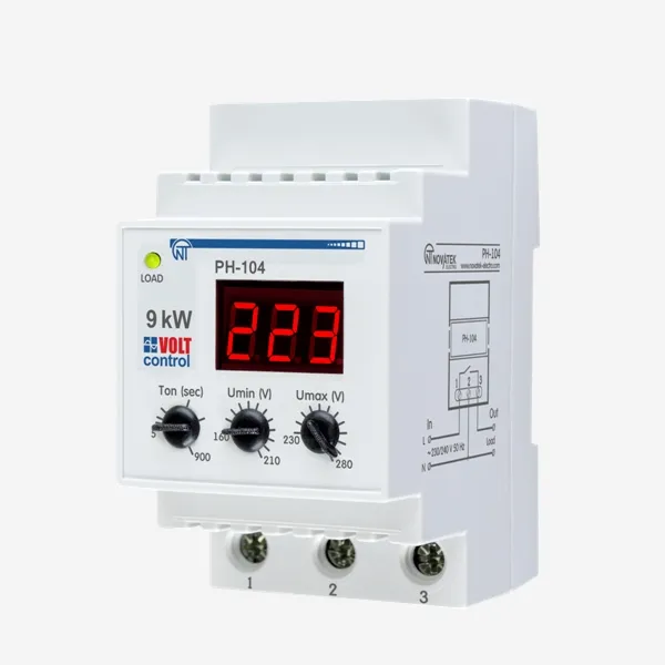 РН-104 | Реле напряжения с контактами на 40А, Новатек