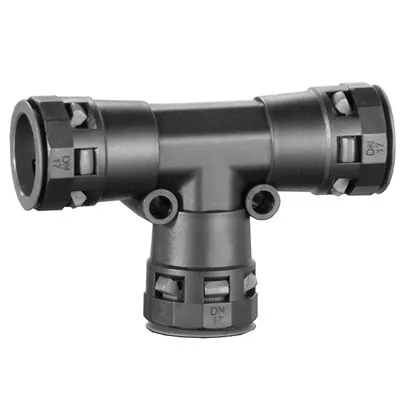 dkcPAT17N | Тройник DN 17/17/17 мм, полиамид, цвет черный, DKC