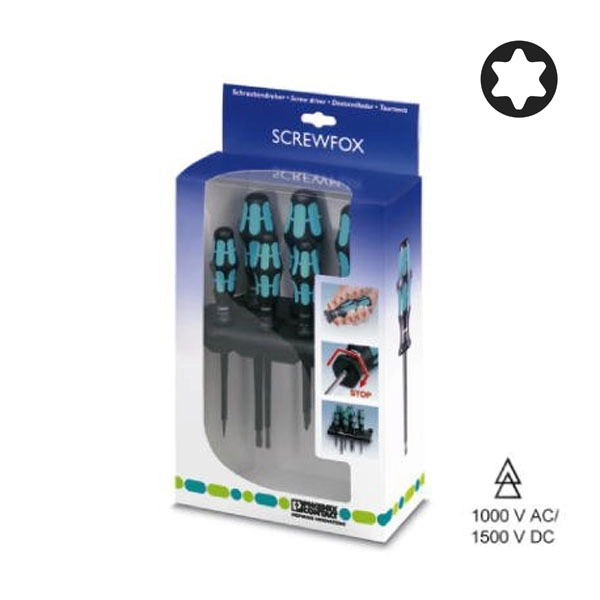 PC1212537 | Набор отверток, Torx®, изоляция по стандарту VDE SF-TX SET VDE, Phoenix Contact