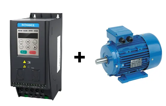 Частотный преобразователь с однофазным входом и трёхфазный двигатель