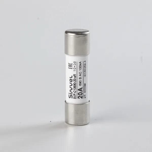 SVF-C10690-20-aR | Предохранитель, 20 А, 690 В АС, aR, цилиндр., 10х38 мм, Sinvel 