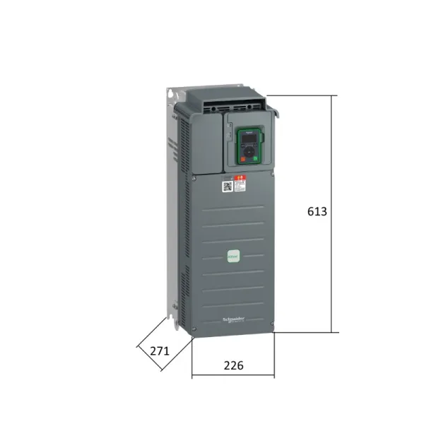 ATV610D37N4 | Преобразователь частоты, серия ATV610, 30/37 кВт, 59,6/74,5 А, перегрузка 150/110 %, 380 В, Schneider Electric