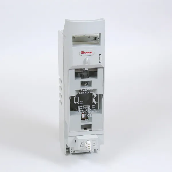 SV250-1S | Горизонтальный ПВР, 250 A, 1P, NH1, доп контакты сигнализации срабатывания и открытия крышки в компл, Sinvel 