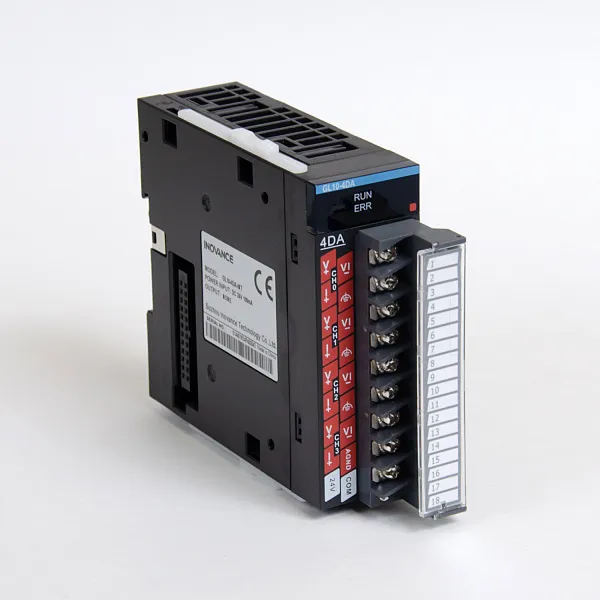 GL10-4DA | Модуль расширения для ПЛК 4 аналоговых выхода, винтовые клеммы, Inovance