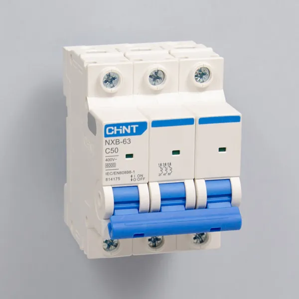 814175 | Автоматический выключатель NXB-63 3P 50А 6кА характеристика C, Chint