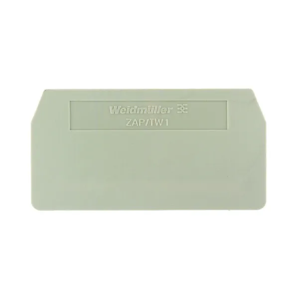 1608740000 | Торцевая крышка ZAP/TW1 для клемм ZDU 2.5, Weidmuller