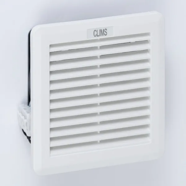 Вентилятор с фильтром 96 м3/ч, 230В AC, Slide 150х150мм, вырез 125x125мм, RAL7035