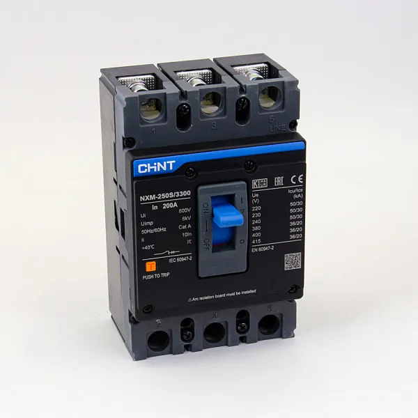 131367 | Автоматический выключатель NXM-250S/3P 200А 36кА, Chint