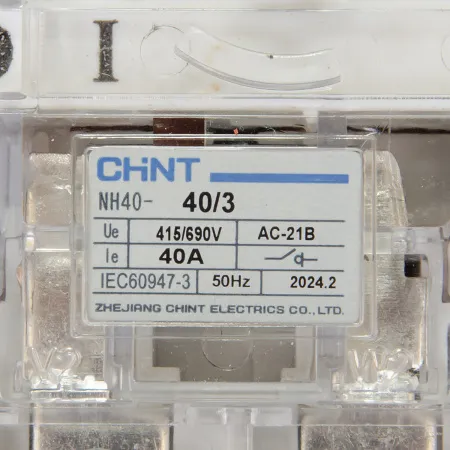 ch393526 | Выключатель-разъединитель NH40-40/3 ,3P ,40А, стандартная рукоятка управления, Chint