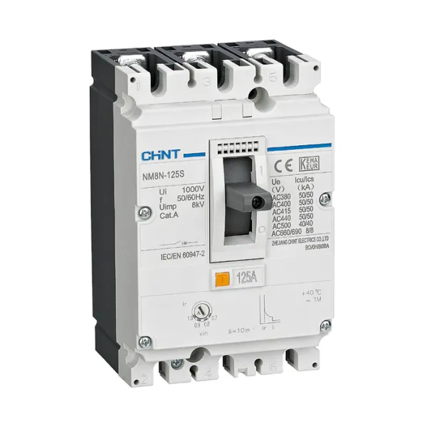 269267 | Автоматический выключатель NM8N-630Q TM 3P 500А 70кА с регулируемым термомагнитным расцепителем, Chint