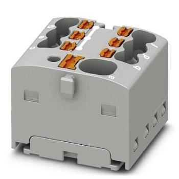 PC1047466 | Распределительный блок PTFIX 4/6X1,5, 7 клемм, серый, Push-in, Phoenix Contact