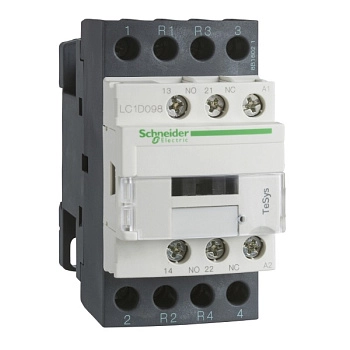 LC1D188BL | Контактор, серия Tesys D, 4P(2 НО+ 2НЗ), 32 А, AC1, 1 НО +1 НЗ, 24В DC, Под винт, Schneider Electric