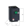 ATV320U15N4C | Преобразователь частоты, серия ATV320, 1,5 кВт, 4,1 А, перегрузка 150%, 380B, Schneider Electric