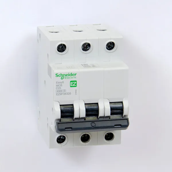  | Easy9, 3p, 25А, кривая C, 4,5кА — Автоматический выключатель, Schneider Electric