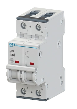 OEZ:43222 | Автоматический выключатель Minia LTN 1p+N, 80А, кривая C, 10кА, OEZ