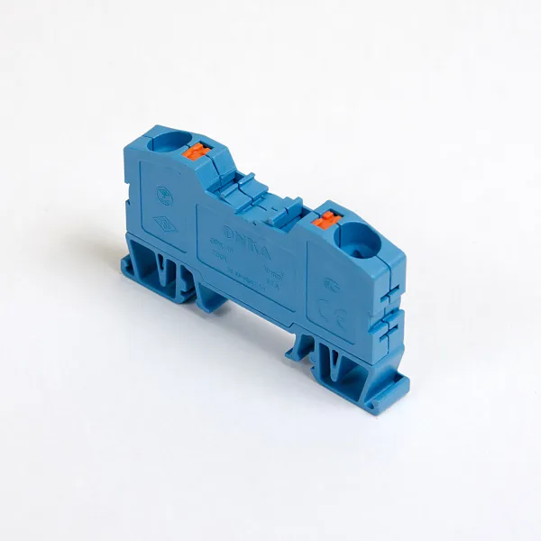 1020047 | Клеммник пружинный быстрозажимной (Push in), 10мм.кв. (синий), 1535, Onka