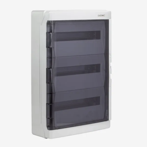 DKC RB54W6TGD Щиток настенный с дверцей 54 мод.,IP65, серый, с клеммным блоком 63А