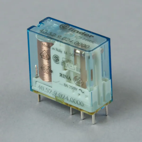 405290240000 | Миниатюрное реле, серия 40, 24В DC, 8А, 2CO, Finder