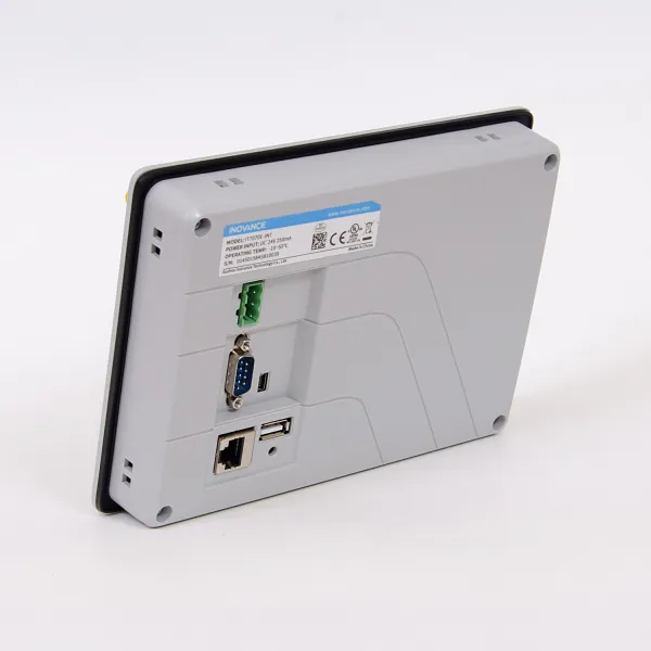 IT7070E | HMI 7 дюймов, LCD экран, разр. 800*480, цветность 24бит , 24В DC, 2 x RS485, 1 x RS232, 1 x USB mini, Inovance