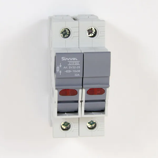 SV32-2S | Модульный ПВР, 32 А, 2Р, для 10х38мм, LED, 690 B AC/ 250 B DC, Sinvel 