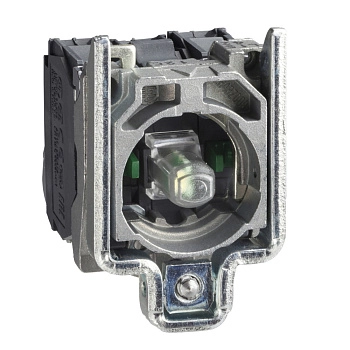 ZB4BW0M33 | Корпус кнопки с подсветкой, 230В AC, зелёная, 2НО, Schneider Electric