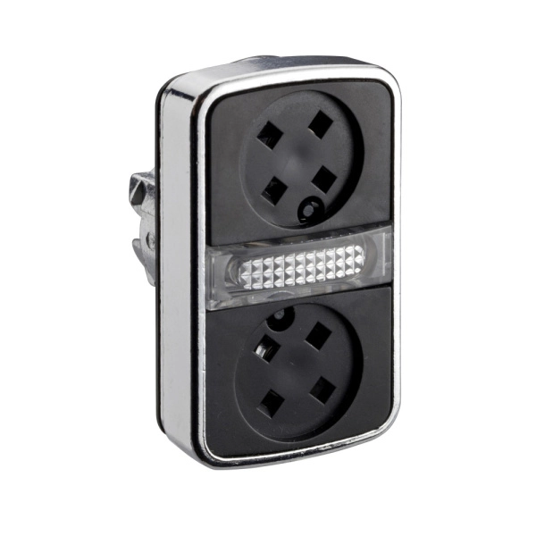 ZB4BW7A9 | Головка кнопки двойная без вставок + LED, Schneider Electric